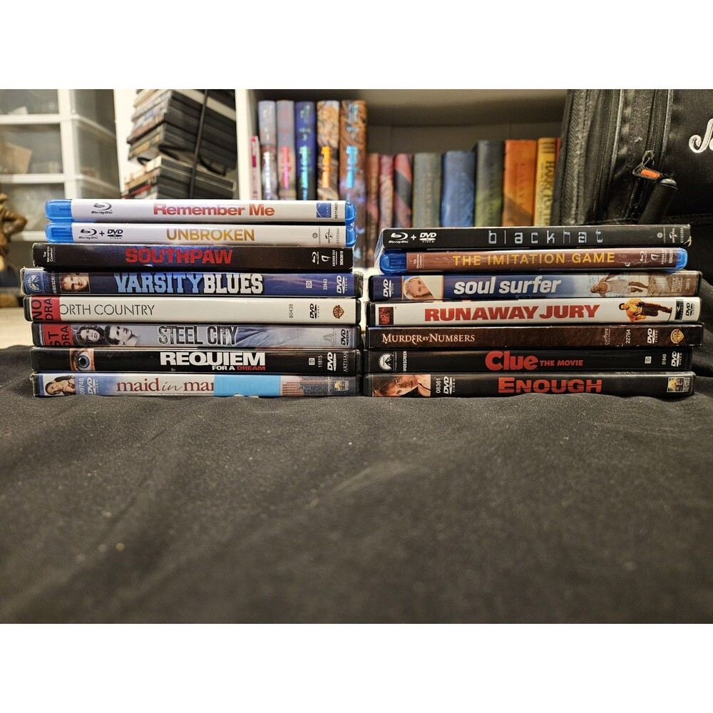 Drama Suspense Movie Dvd Blu Ray Lot Of 15 Southpaw Varisty Blues Enough Clue...